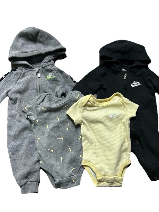 Nike Other - Baby Nike Bodysuits Sweatsuits Size 0-3 Months Grey Yellow Black